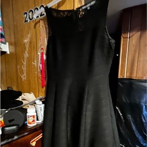 Black velvet dress